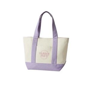 2026-Large  Lavender Canvas Tote Bag